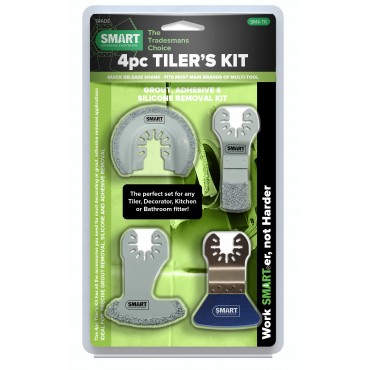 SMART Trade 4 Piece Multi Tool Blade Tiling Kit SM4-TK